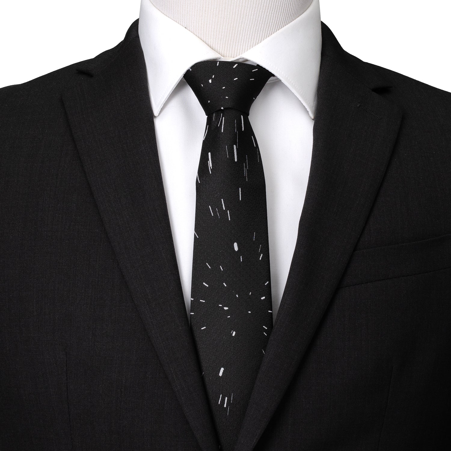 Star Wars Hyperspace Black Tie with Hidden Message - My Men's Shop