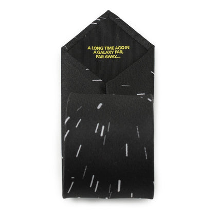 Star Wars Hyperspace Black Tie with Hidden Message - My Men's Shop