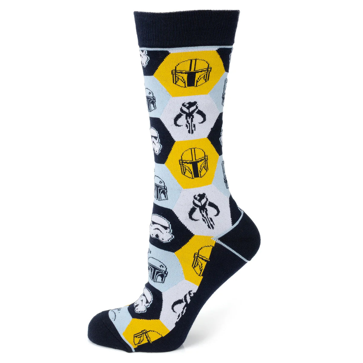 Set de regalo de calcetines y pin de solapa de Star Wars The Mandalorian y Mythosaur