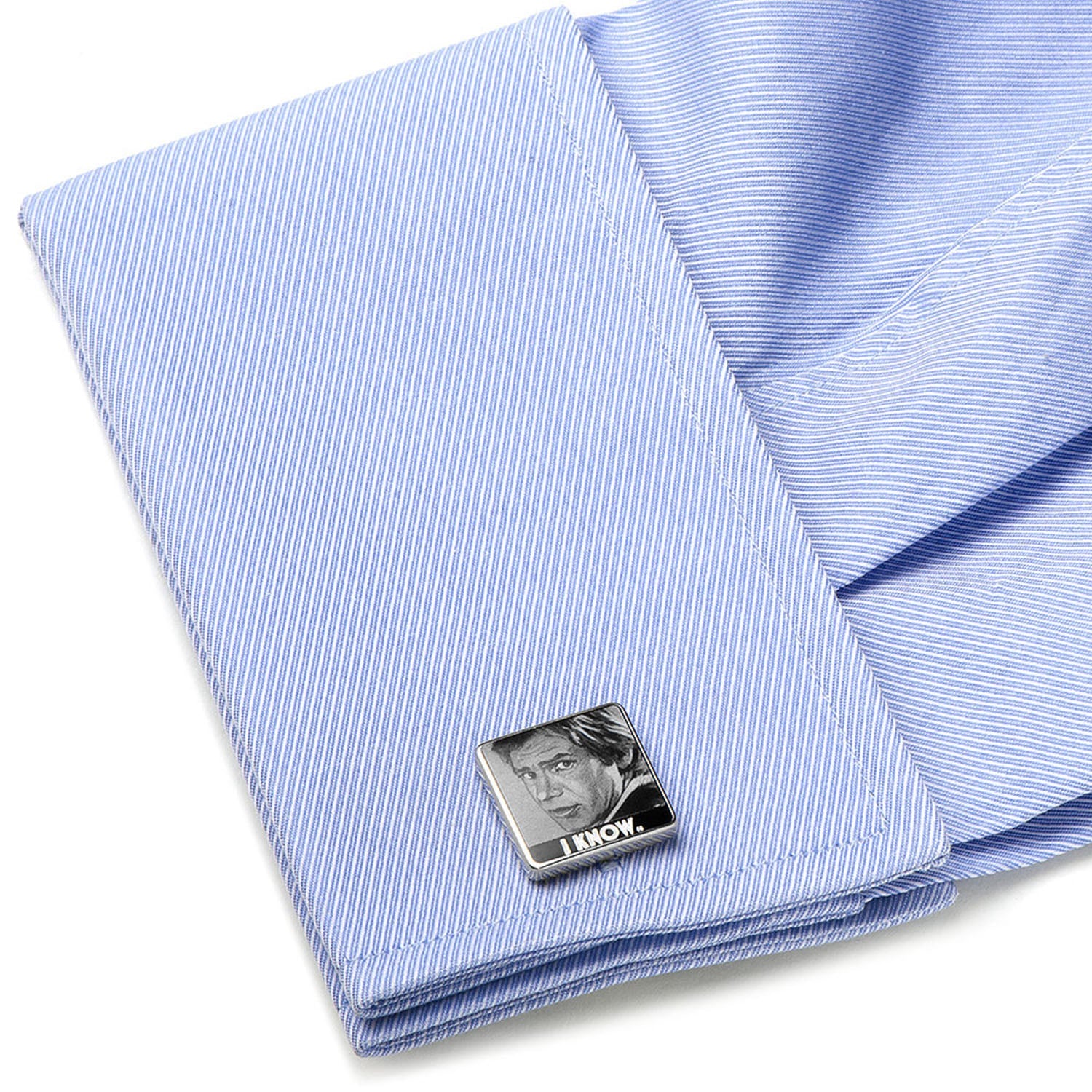 Star Wars Princess Leia and Han Solo "I Love You / I Know" Cufflinks with Hidden Message Tie Bar Gift Set - My Men's Shop