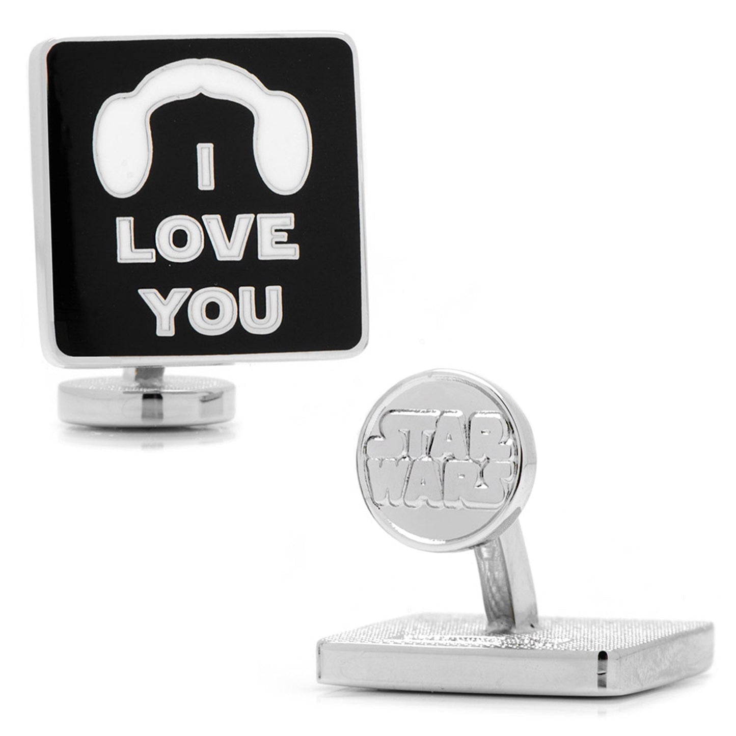 Star Wars Princess Leia and Han Solo "I Love You / I Know" Icon Cufflinks - My Men's Shop