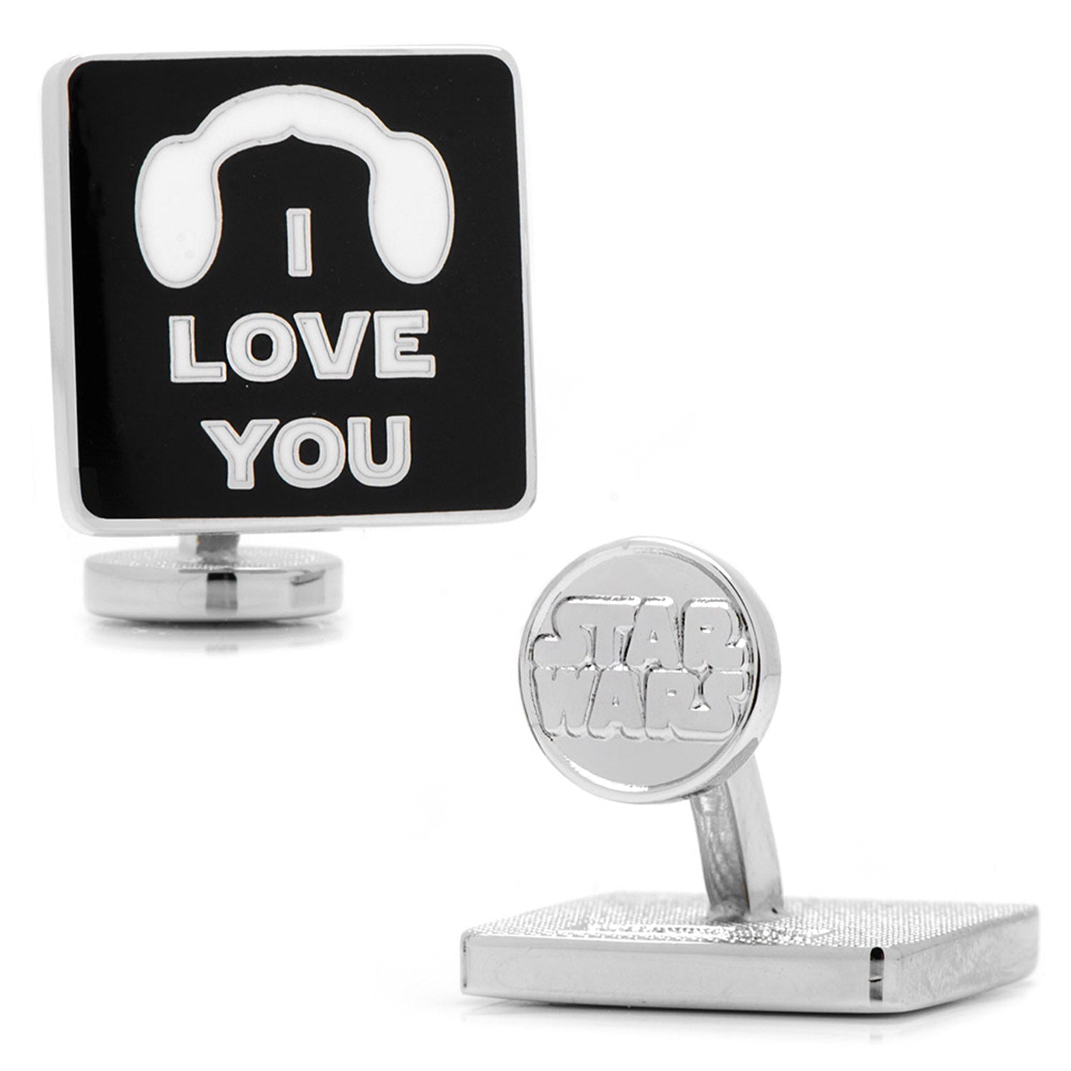 Star Wars Princess Leia and Han Solo "I Love You / I Know" Icon Cufflinks - My Men's Shop