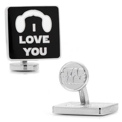 Star Wars Princess Leia and Han Solo "I Love You / I Know" Icon Cufflinks - My Men's Shop