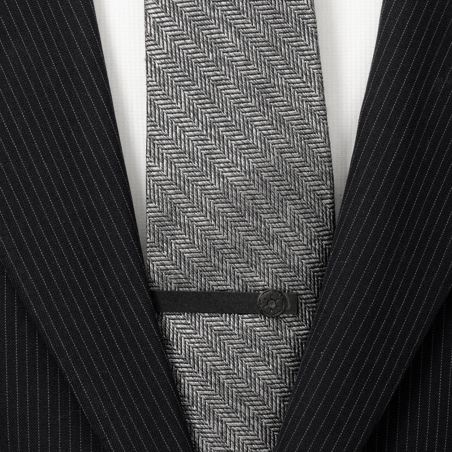 Star Wars Imperial Crest Satin Black Tie Bar - My Men's Shop