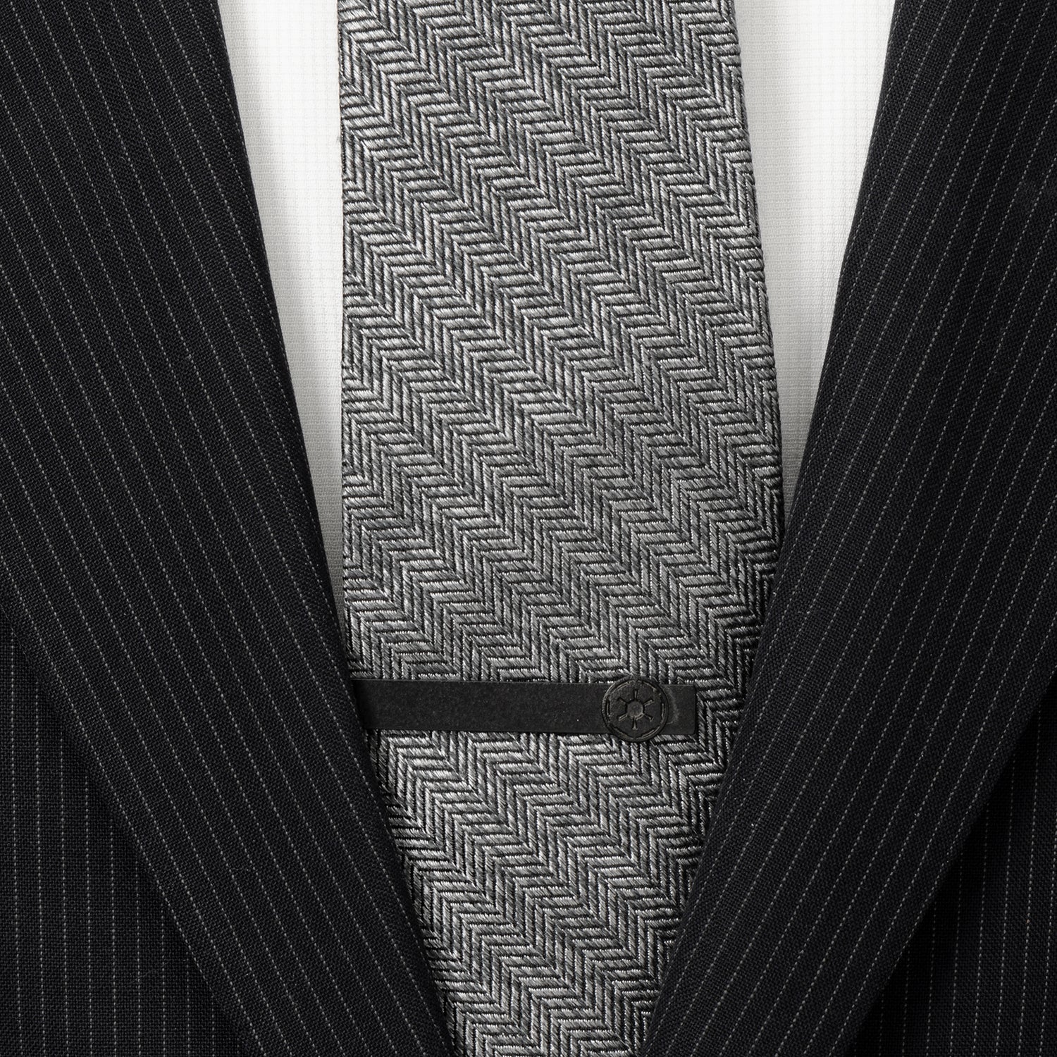 Star Wars Imperial Crest Satin Black Tie Bar - My Men's Shop