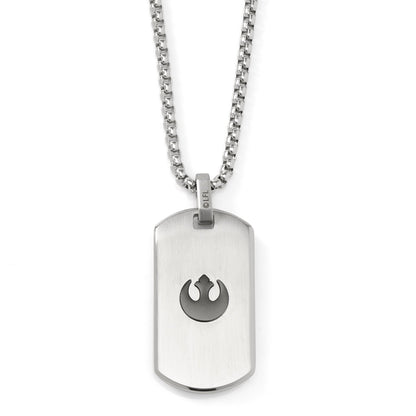 Collar con placas de identificación del escudo de Star Wars Imperial y Rebel Starbird