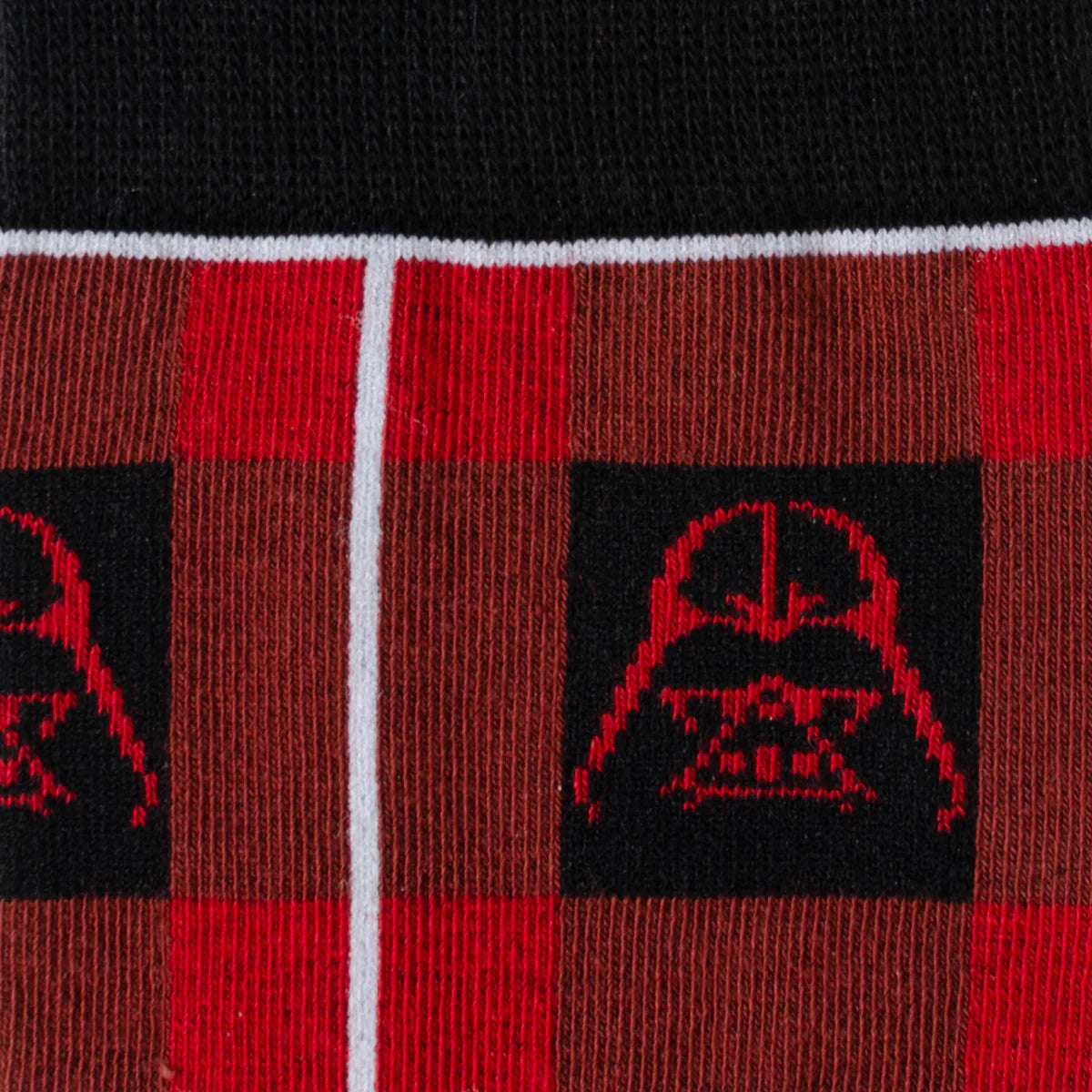 Star Wars Darth Vader Black and Red Plaid Dress Socks and Imperial Crest Lapel Pin Gift Set - My Men's Shop