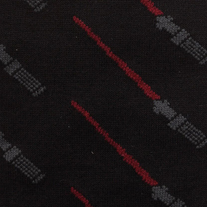 Star Wars Green and Red LIGHTSABER Pattern Black Dress Socks with Jedi Crest Lapel Pin Gift Set - My Men's Shop