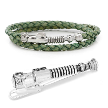Set de regalo de pulsera y sujetacorbatas de sable de luz de Luke Skywalker de Star Wars