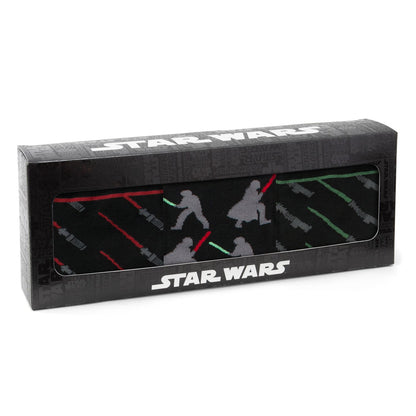Star Wars LIGHTSABER Battle Dress Socks and Darth Vader Lapel Pin Gift Set - My Men's Shop