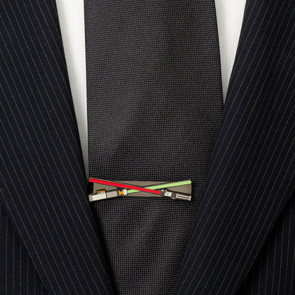 Star Wars Darth Vader and Luke Skywalker LIGHTSABER Battle Tie Bar - My Men's Shop