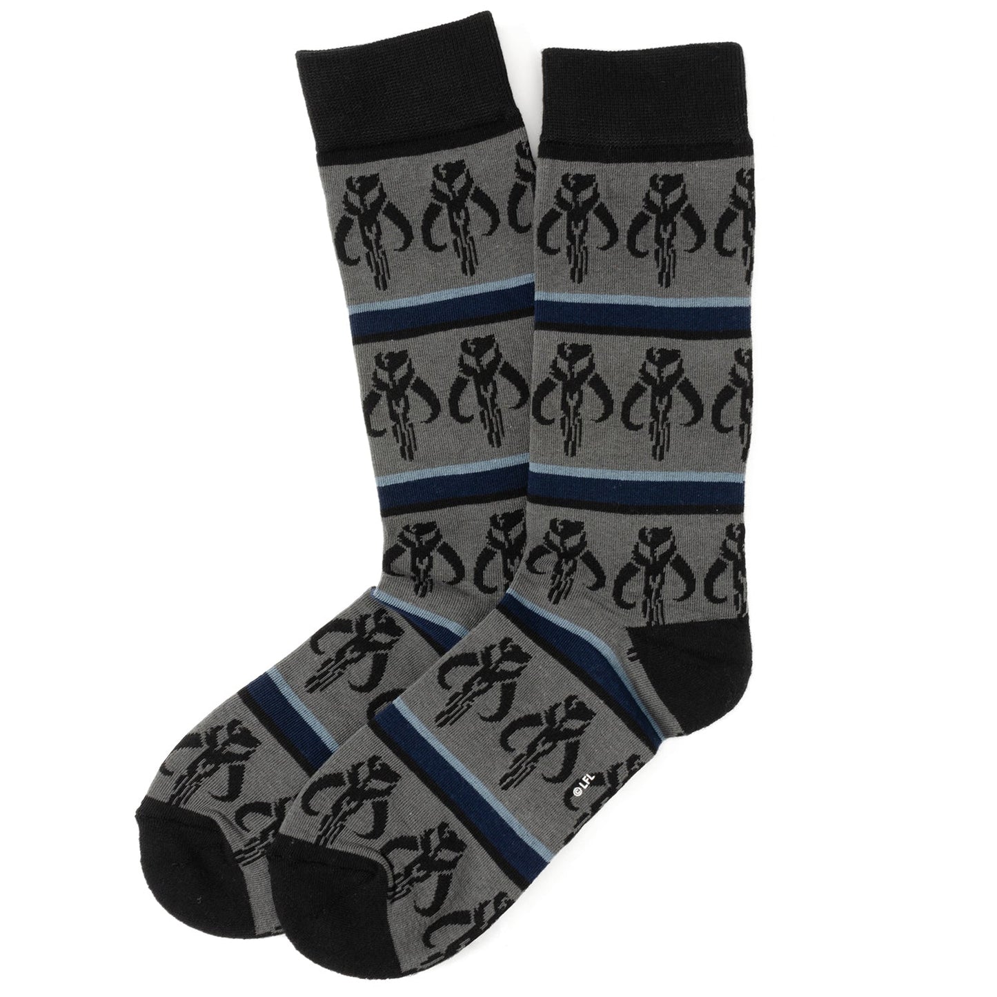 Star Wars Mandalorian 3-Pack Dress Sock and Mythosaur Lapel Pin Gift Set - My Men's Shop
