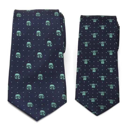 Star Wars Mandalorian and Grogu Ties Father and Son Gift Set - My Men's Shop