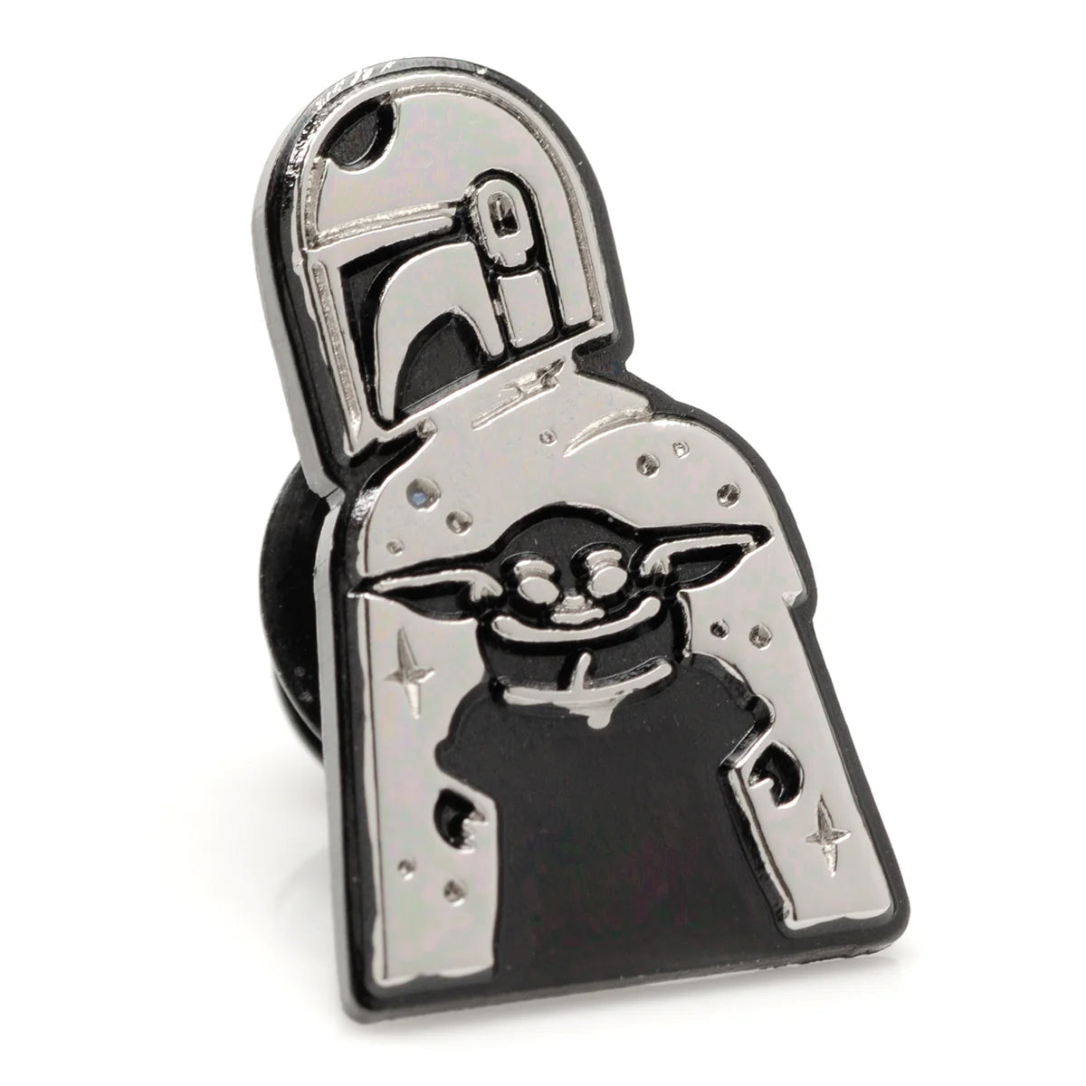 Set de regalo de calcetines y pin de solapa de Star Wars Mandalorian y Grogu gris