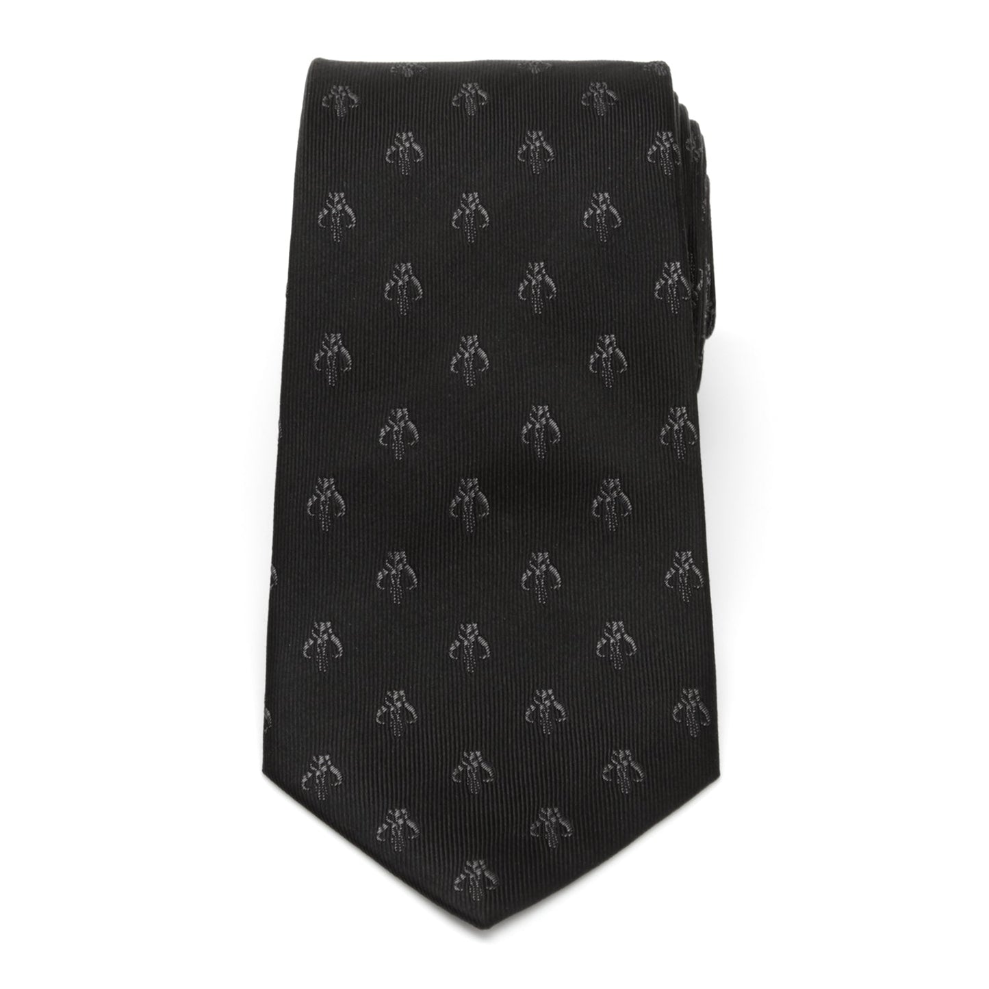 Star Wars Mandalorian Mythosaur Black Silk Tie - My Men's Shop