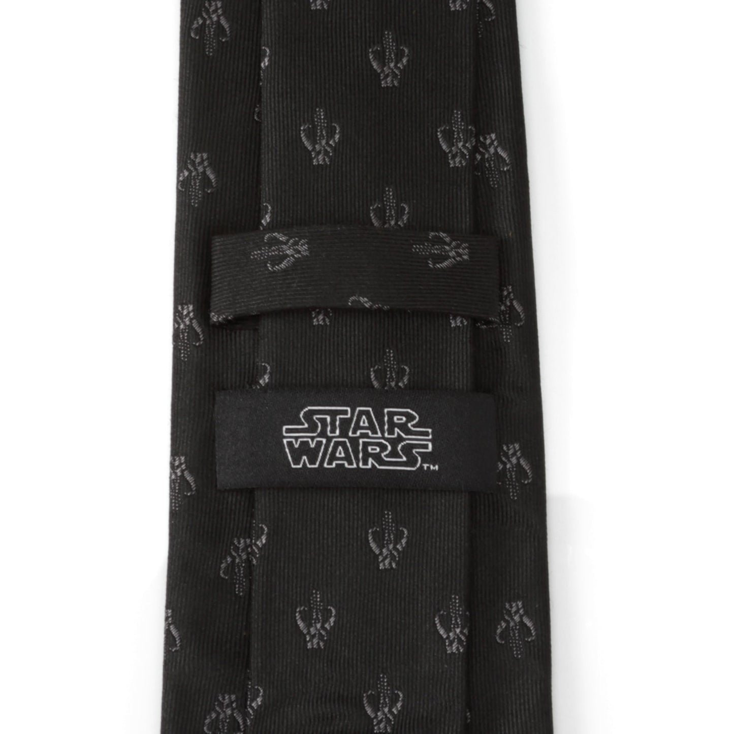 Star Wars Mandalorian Mythosaur Black Silk Tie - My Men's Shop