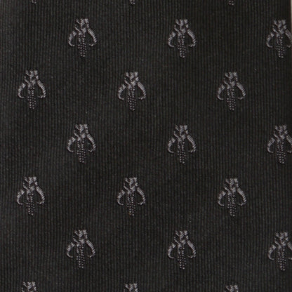 Star Wars Mandalorian Mythosaur Black Silk Tie - My Men's Shop