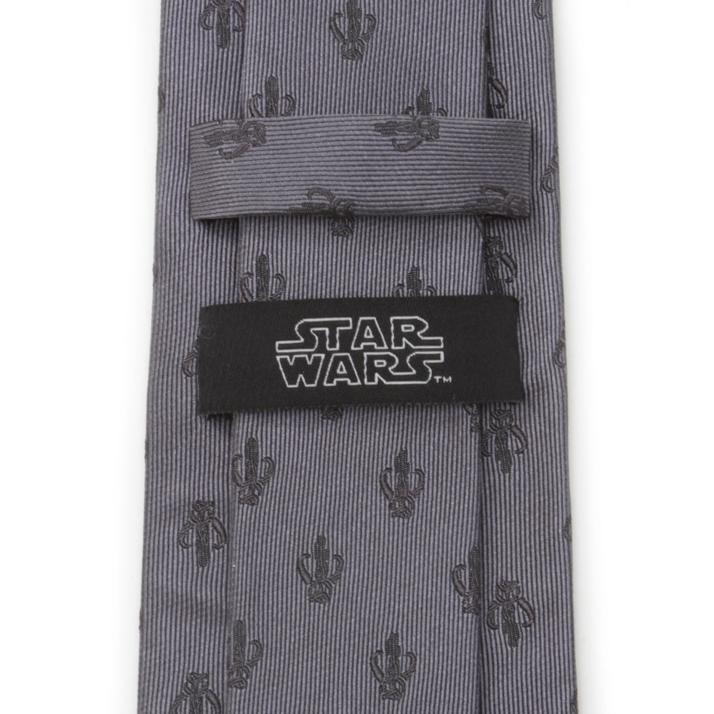 Star Wars Mandalorian Mythosaur Gray Silk Tie - My Men's Shop