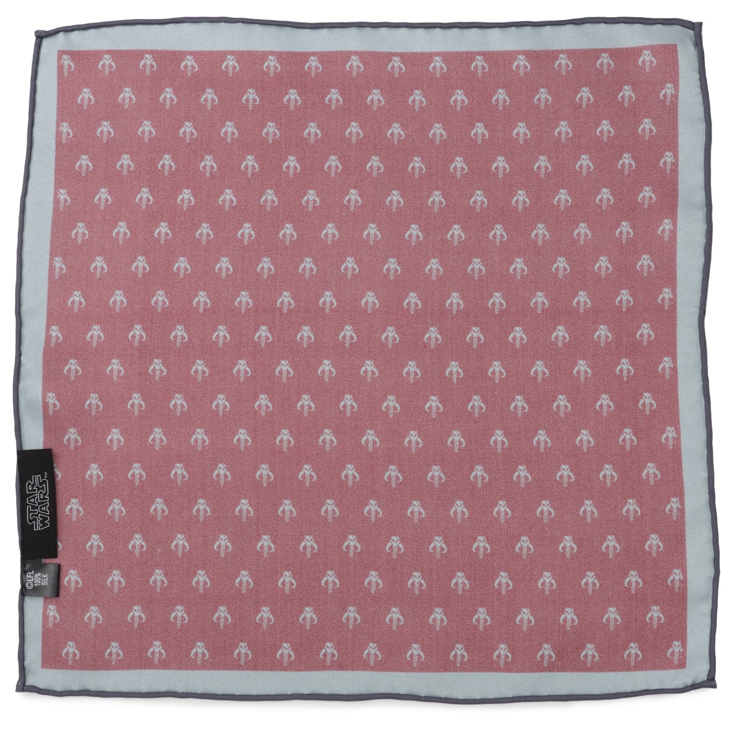 Star Wars Mandalorian Red Silk Pocket Square - My Men's Shop