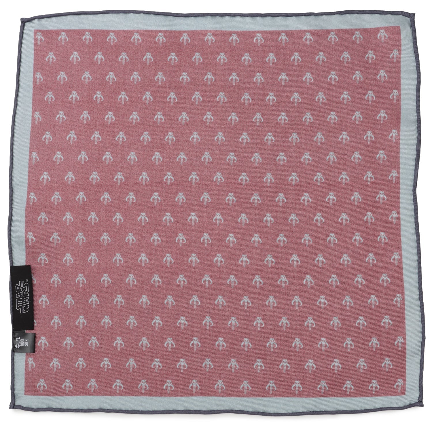 Star Wars Mandalorian Red Silk Pocket Square - My Men's Shop