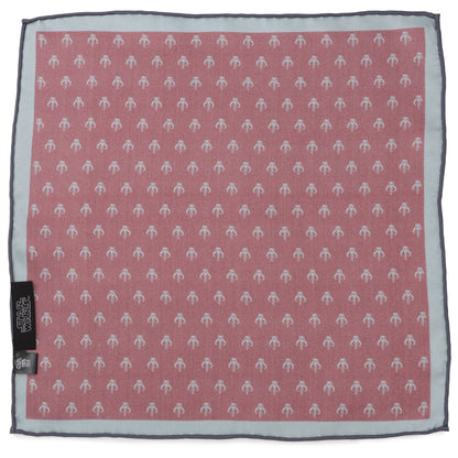 Star Wars Mandalorian Red Silk Pocket Square - My Men's Shop