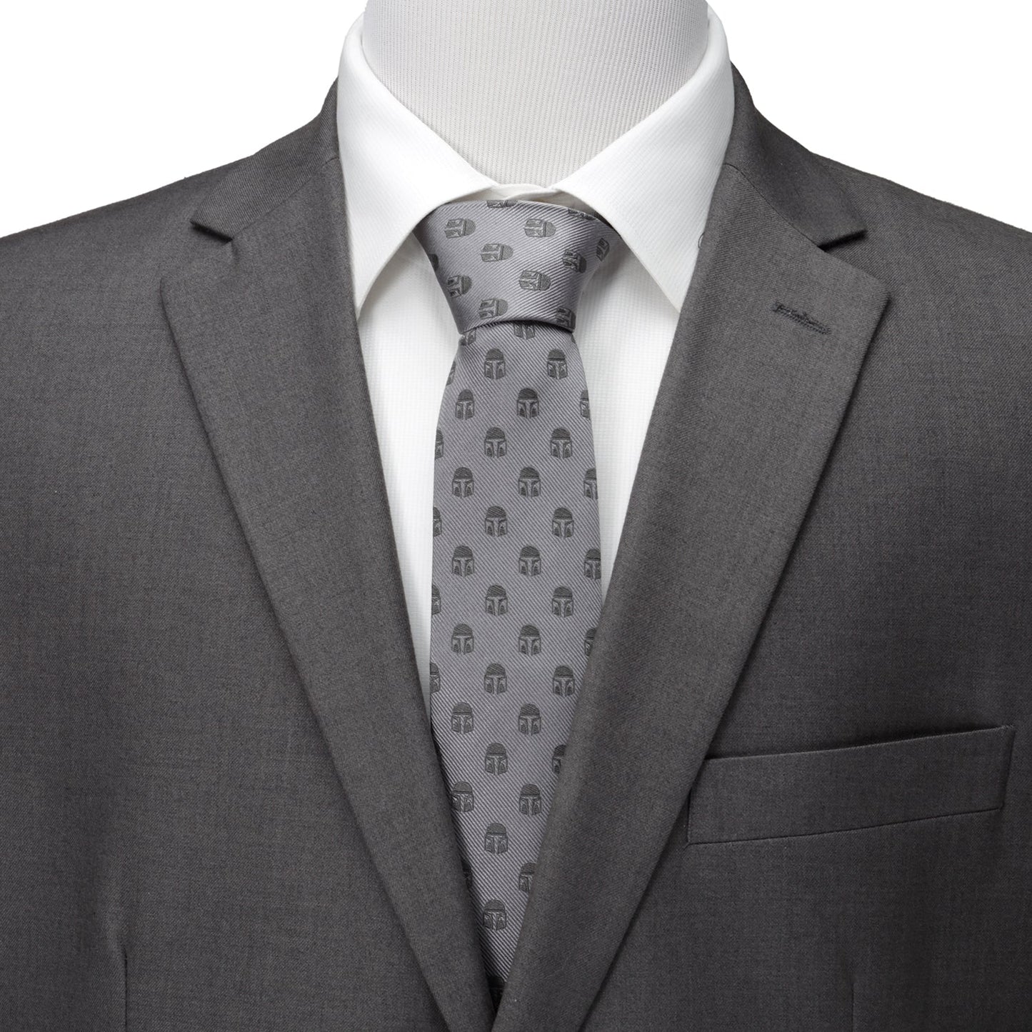 Corbata gris mandaloriana de Star Wars