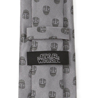 Corbata gris mandaloriana de Star Wars