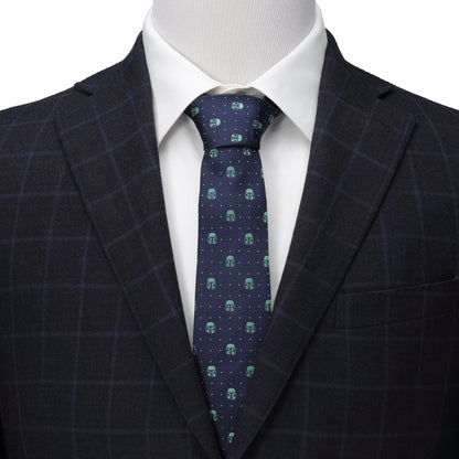 Corbata punteada de la Marina de Mandalorian de Star Wars