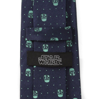 Corbata punteada de la Marina de Mandalorian de Star Wars