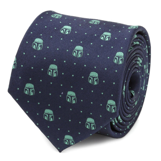 Corbata punteada de la Marina de Mandalorian de Star Wars