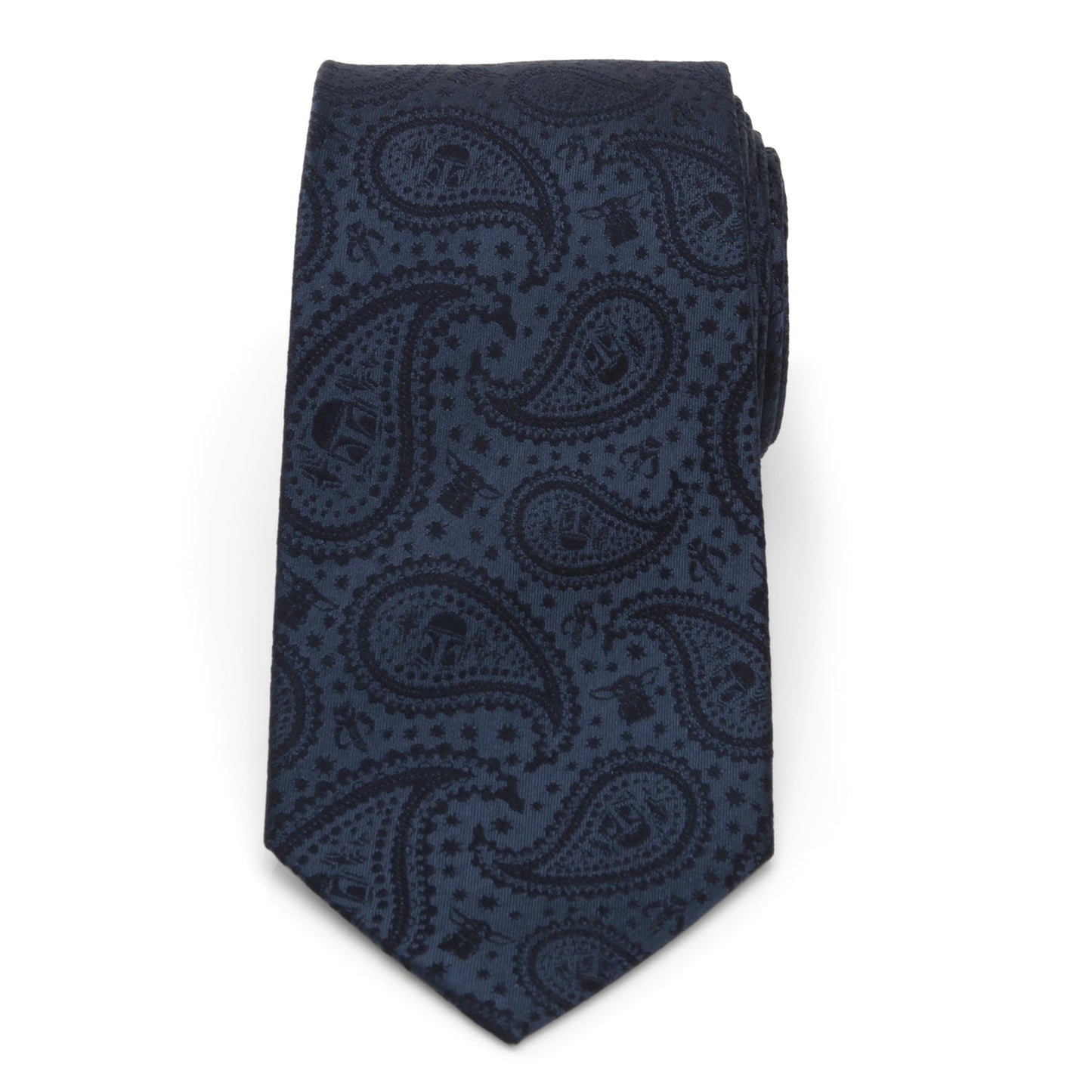 Star Wars Mandalorian and Grogu Navy Paisley Tie - My Men's Shop