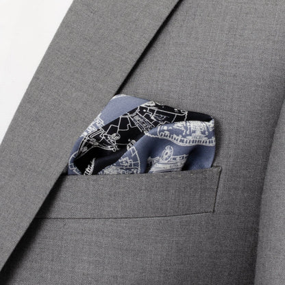 Star Wars Millennium Falcon Blue Pocket Square - My Men's Shop