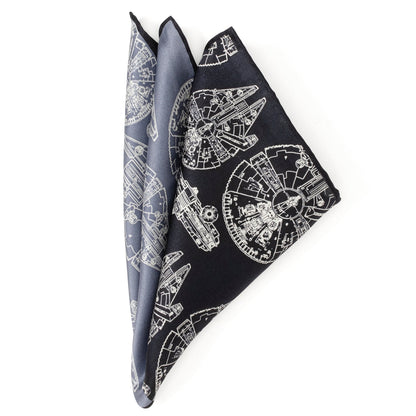 Star Wars Millennium Falcon Blue Pocket Square - My Men's Shop