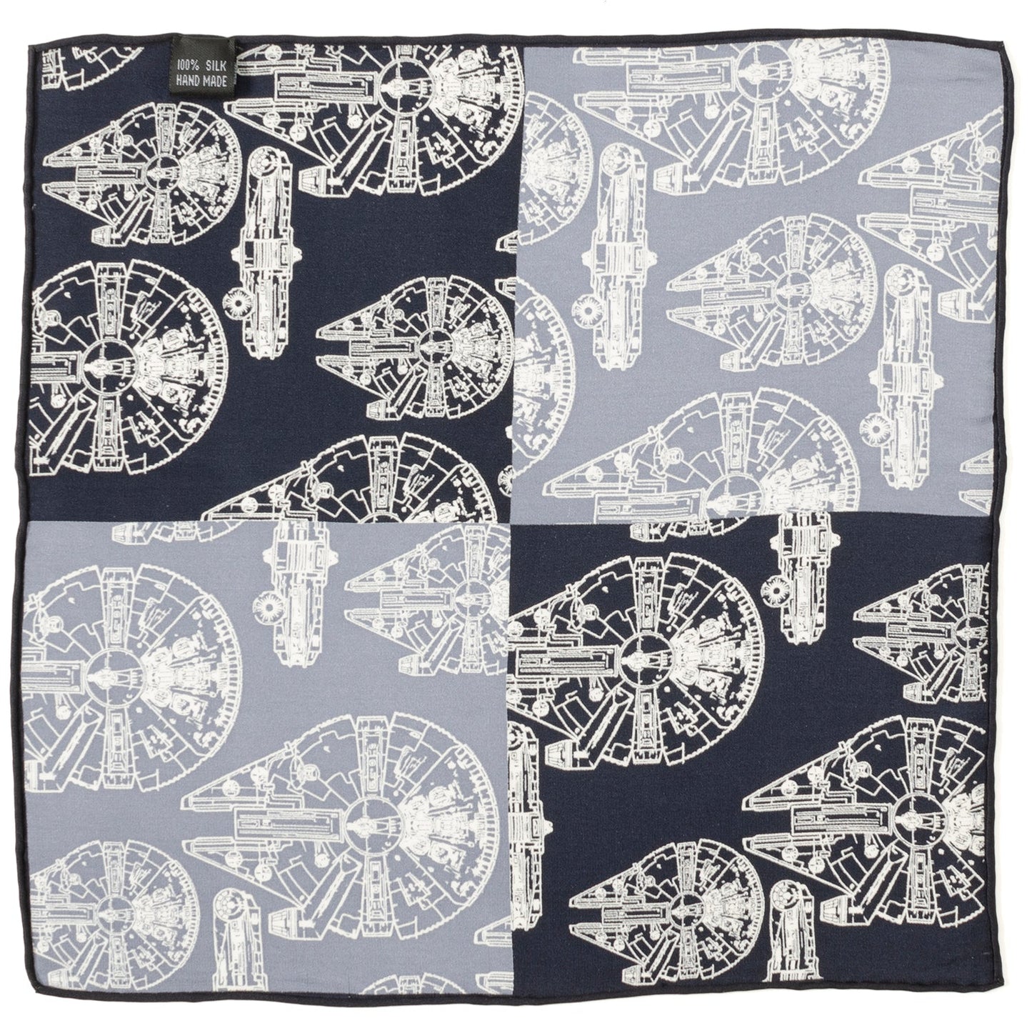 Star Wars Millennium Falcon Blue Pocket Square - My Men's Shop