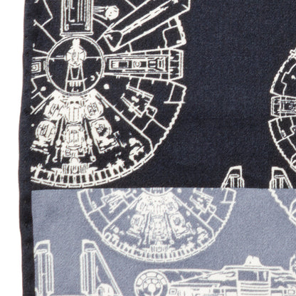 Star Wars Millennium Falcon Blue Pocket Square - My Men's Shop