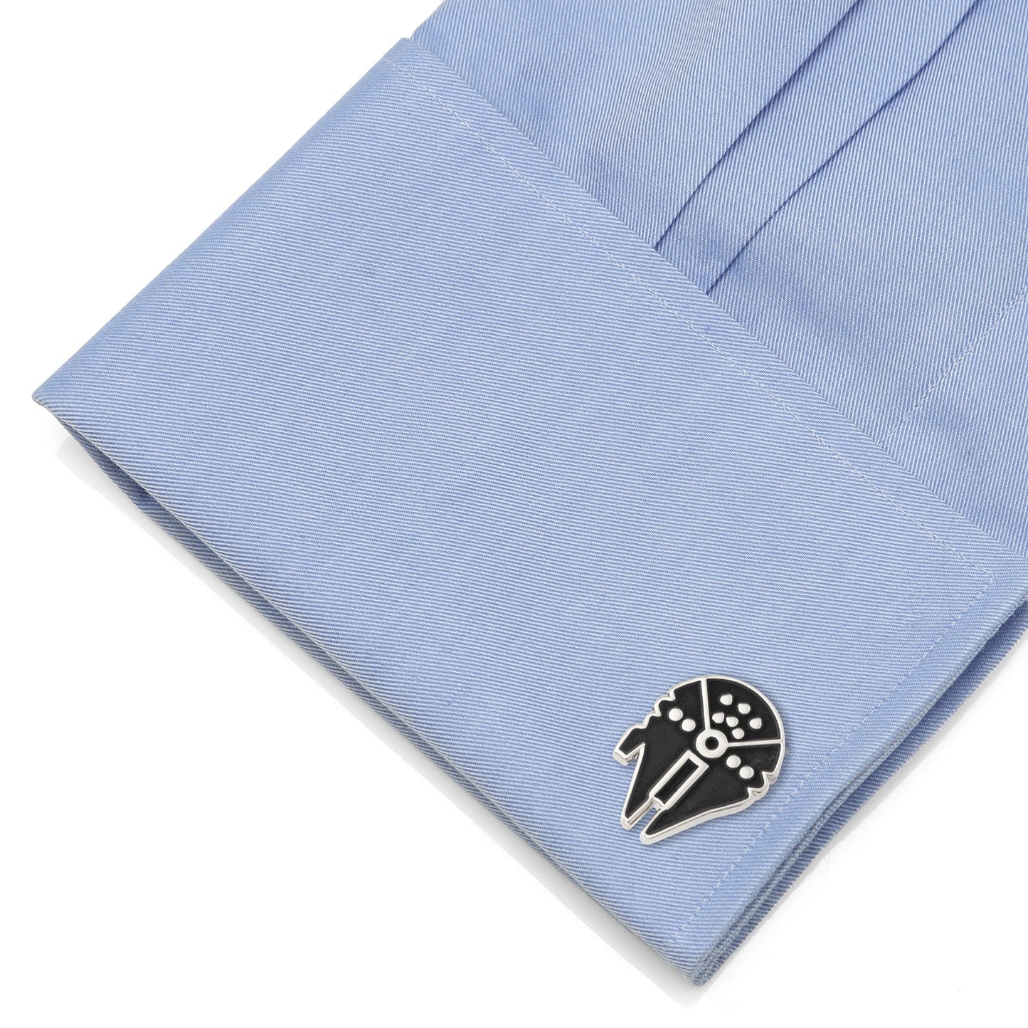 Star Wars Millennium Falcon Silver Inlaid Cufflinks - My Men's Shop