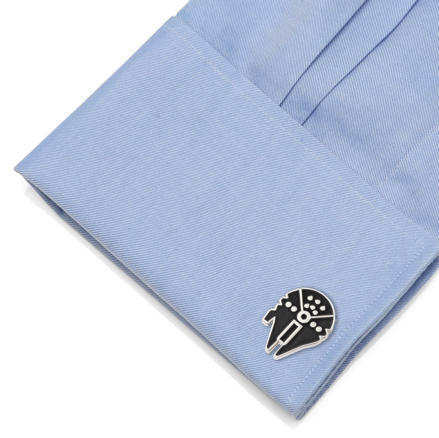 Star Wars Millennium Falcon Silver Inlaid Cufflinks - My Men's Shop
