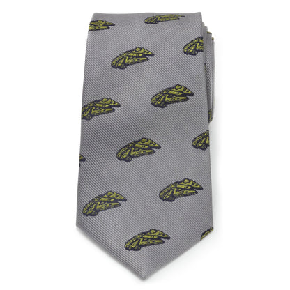 Star Wars Millennium Falcon and TIE Fighter Gray Tie - My Men's Shop