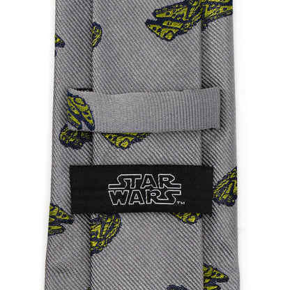 Star Wars Millennium Falcon and TIE Fighter Gray Tie - My Men's Shop