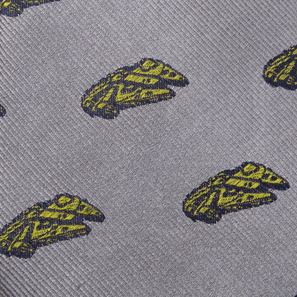 Star Wars Millennium Falcon and TIE Fighter Gray Tie - My Men's Shop