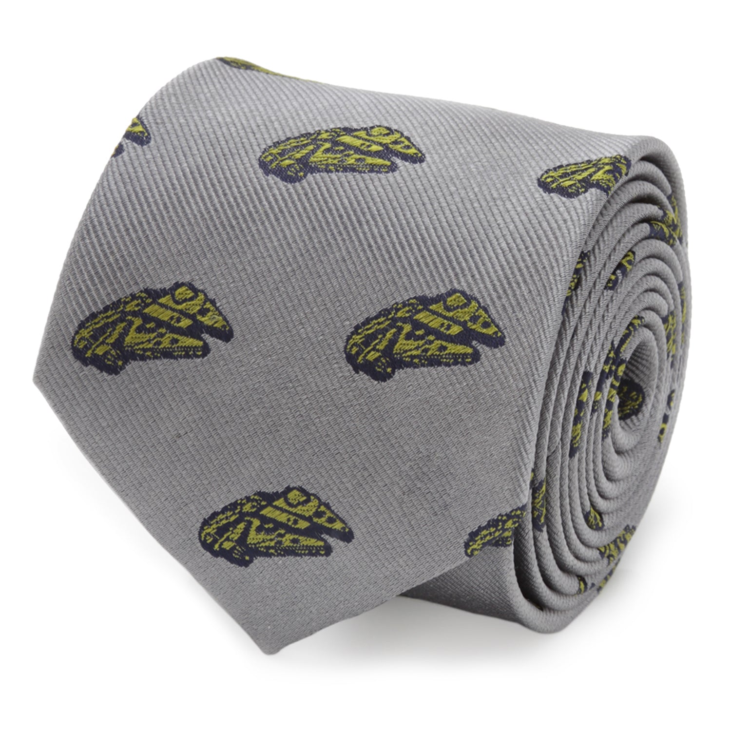 Star Wars Millennium Falcon and TIE Fighter Gray Tie - My Men's Shop