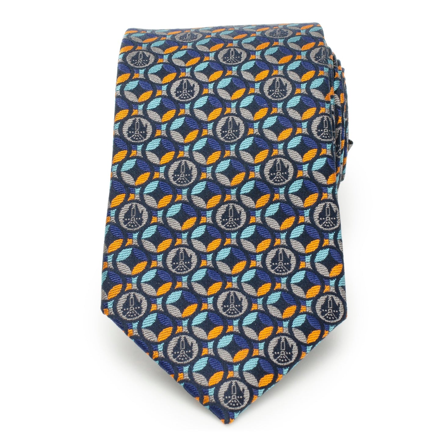 Star Wars Millennium Falcon Motif Navy Blue Tie - My Men's Shop
