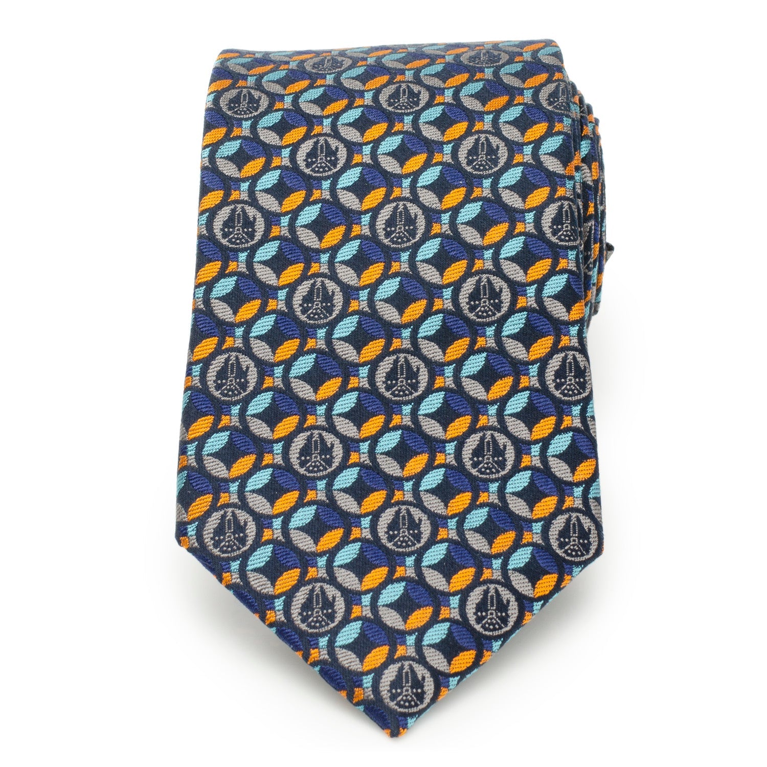 Star Wars Millennium Falcon Motif Navy Blue Tie - My Men's Shop