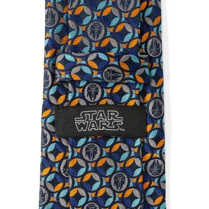 Star Wars Millennium Falcon Motif Navy Blue Tie - My Men's Shop