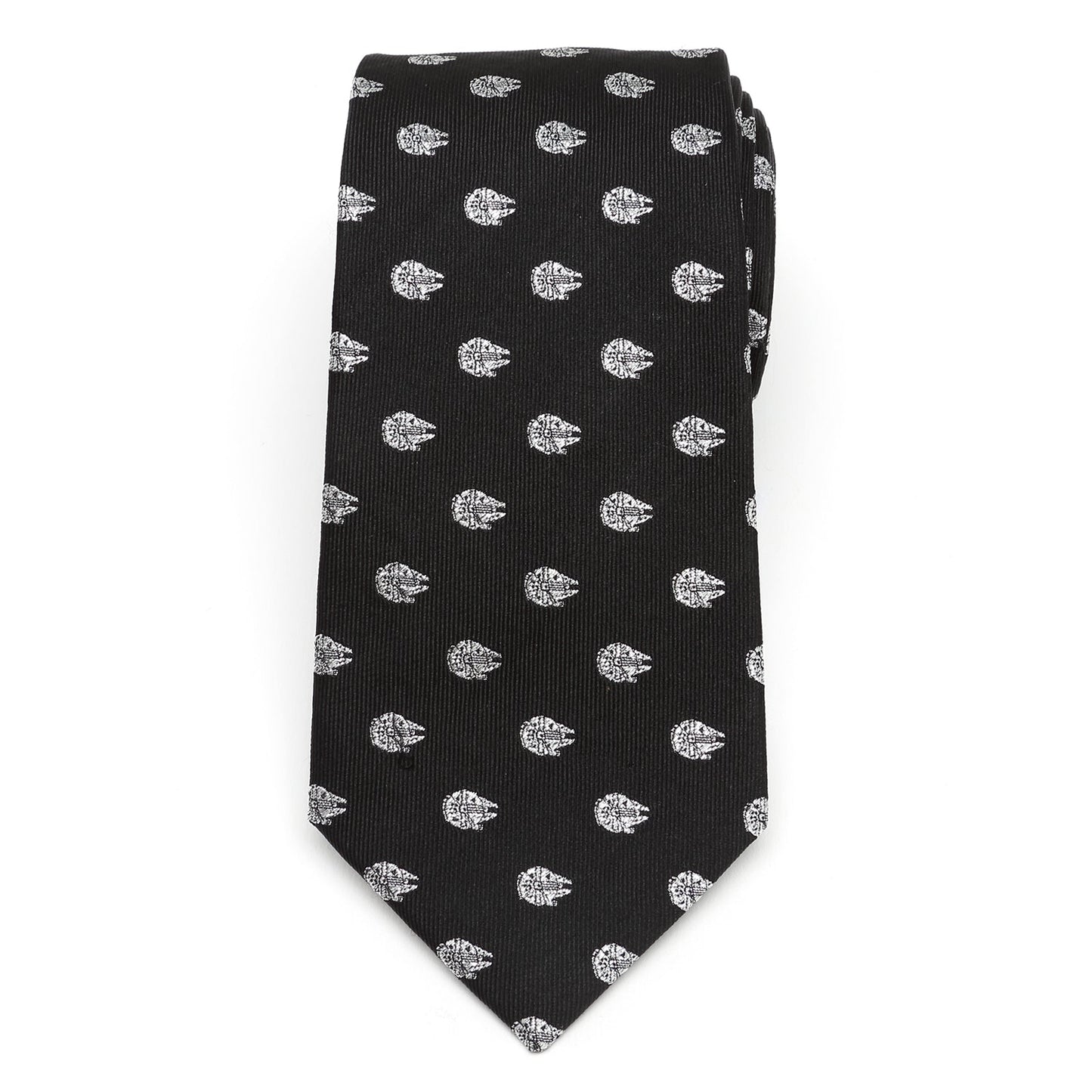 Star Wars Millennium Falcon Metallic Silver and Black Tie - My Men's Shop