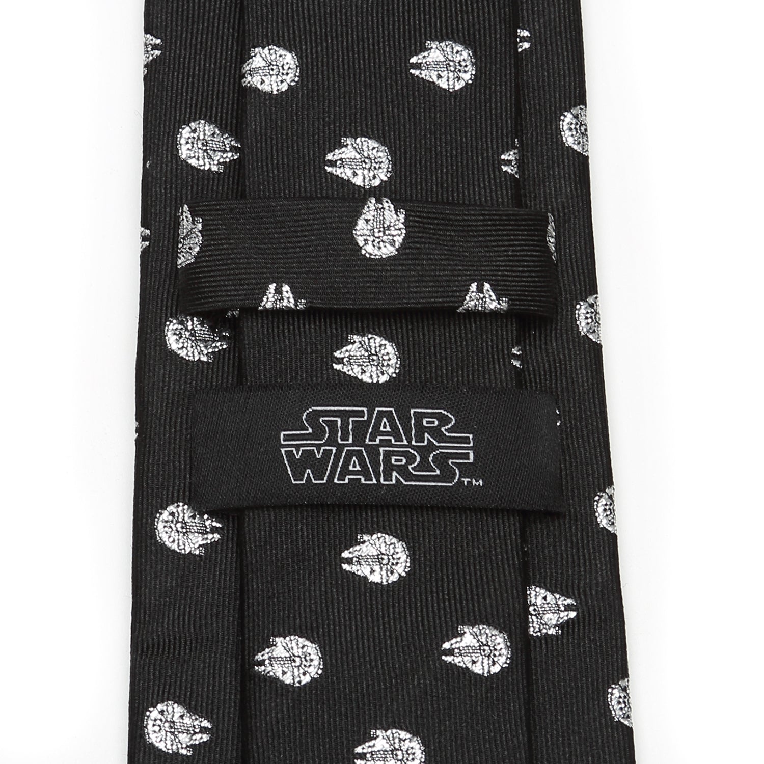 Star Wars Millennium Falcon Metallic Silver and Black Tie - My Men's Shop