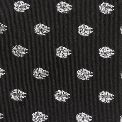 Star Wars Millennium Falcon Metallic Silver and Black Tie - My Men's Shop