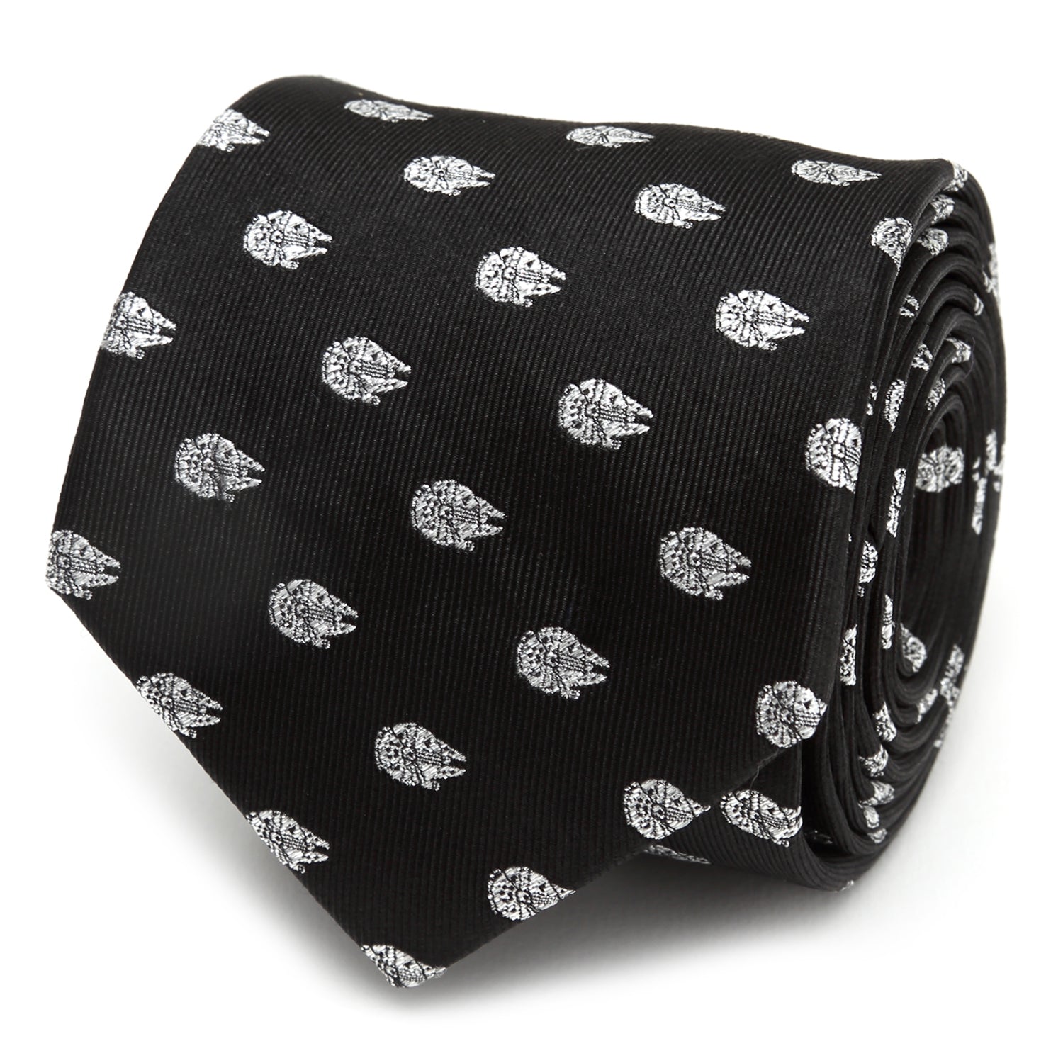 Star Wars Millennium Falcon Metallic Silver and Black Tie - My Men's Shop