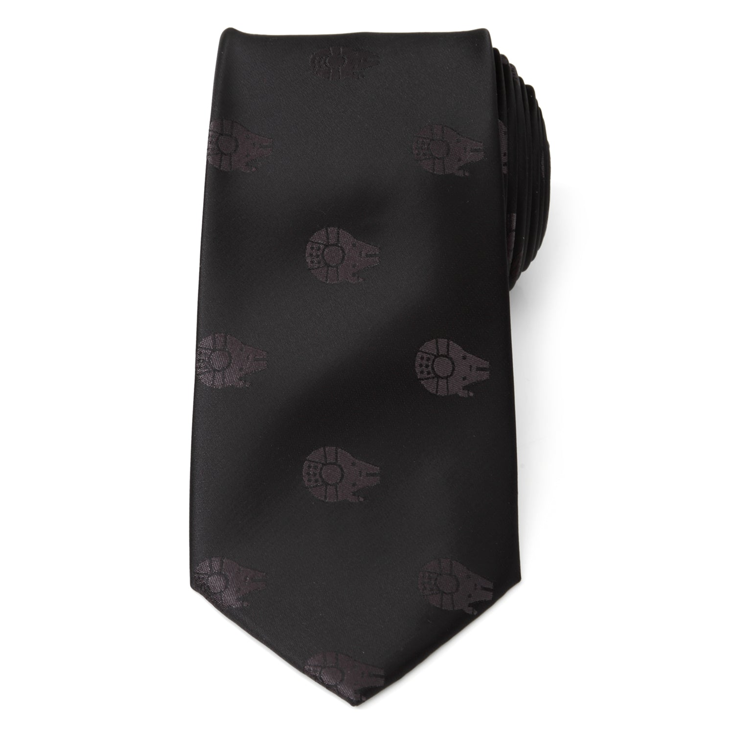 Star Wars Millennium Falcon Black Tonal Tie - My Men's Shop