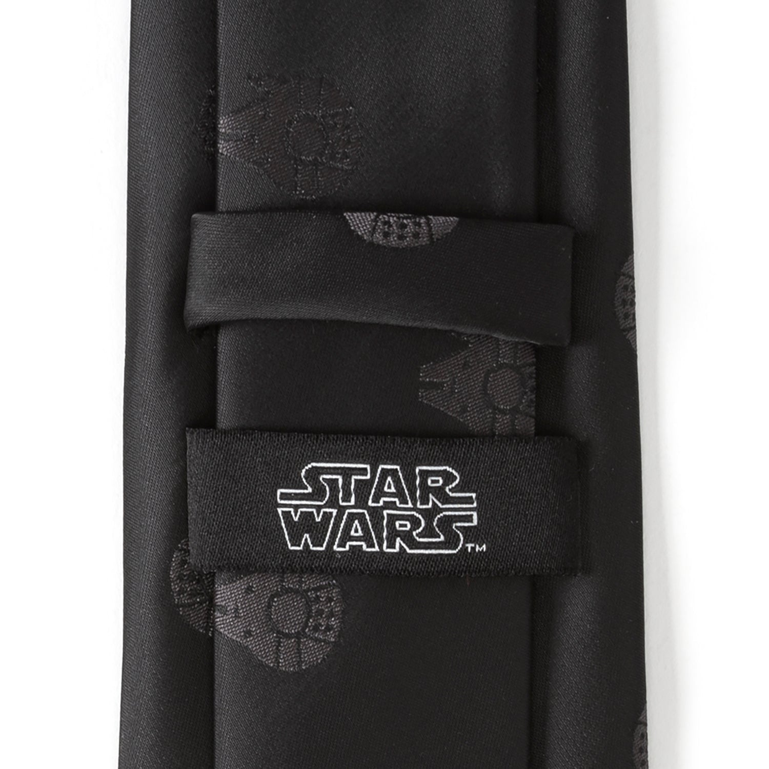 Star Wars Millennium Falcon Black Tonal Tie - My Men's Shop
